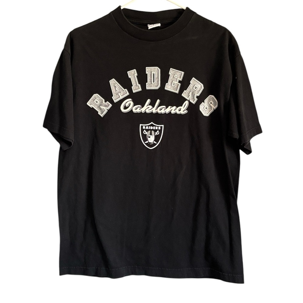 90s True Fan Black Raiders T-Shirt